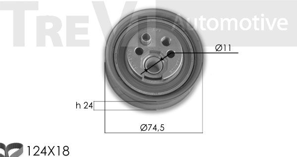 TREVI AUTOMOTIVE Hammashihnasarja KD1291